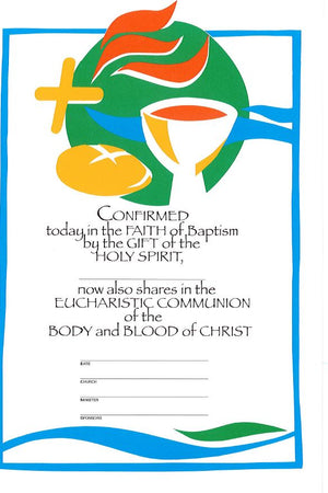 Confirmation - First Communion Certificate - Liturgy Brisbane