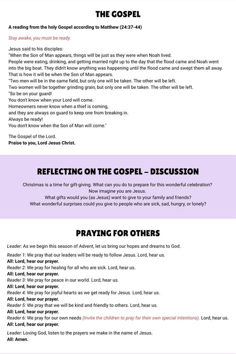 Children's Liturgy of the Word 2026
