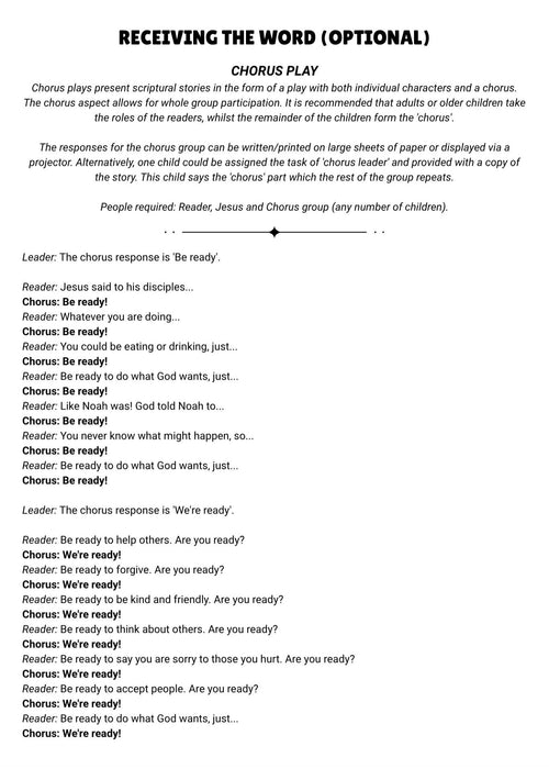Children's Liturgy of the Word 2026
