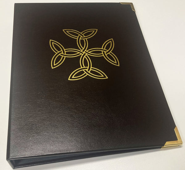 Liturgy Celebration Folder Celtic Cross, Chocolate colour