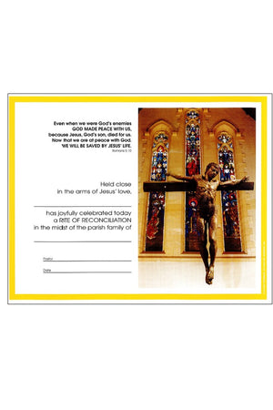 Penance: First Reconciliation Certificate - Liturgy Brisbane